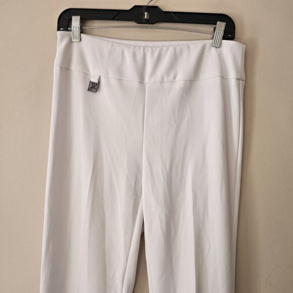 Joseph Ribkoff Elastic Waist Women's White Pants Size 10 NWT - Picture 2 of 12